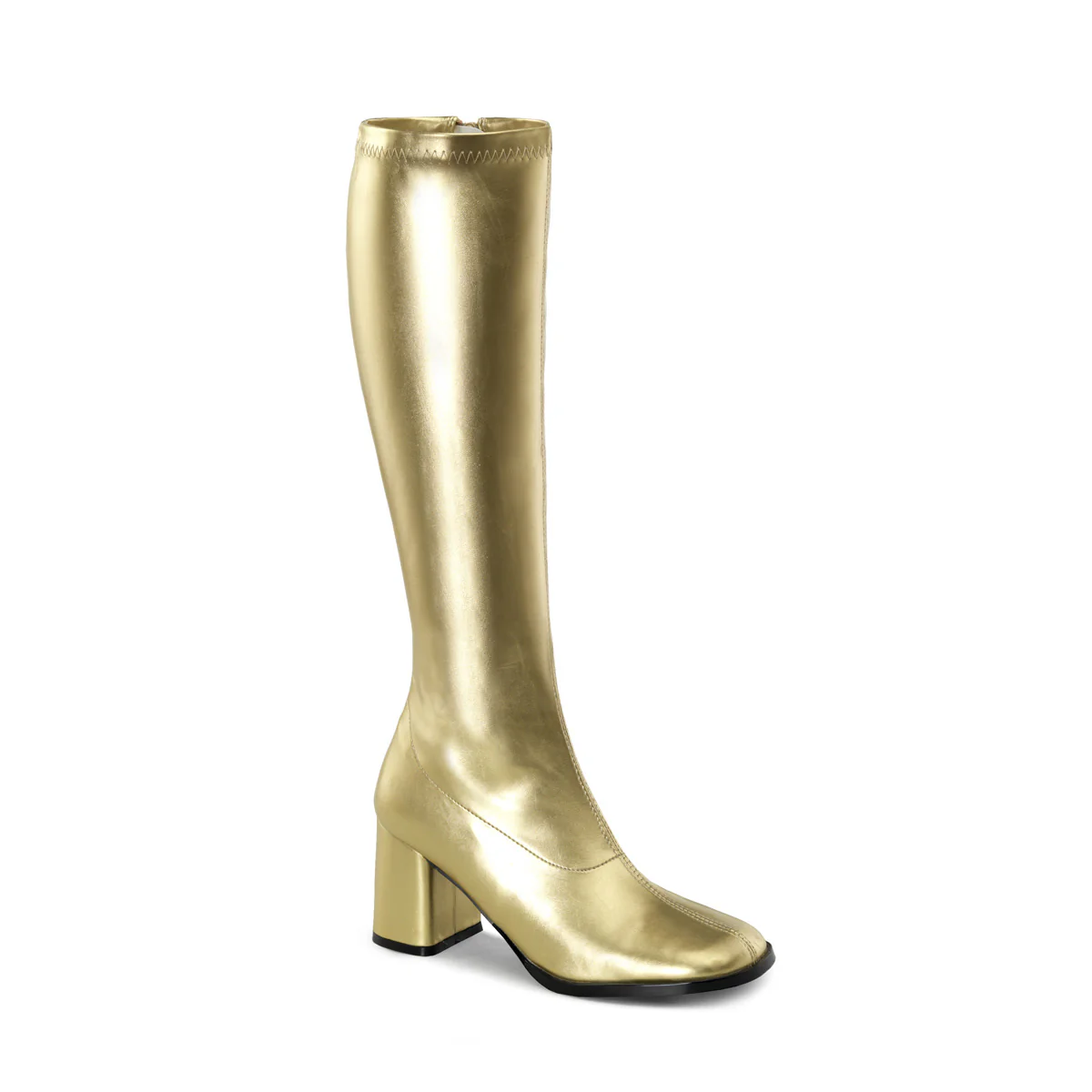 Gold 3 Inch Disco Dance Boots - Funtasma GOGO-300