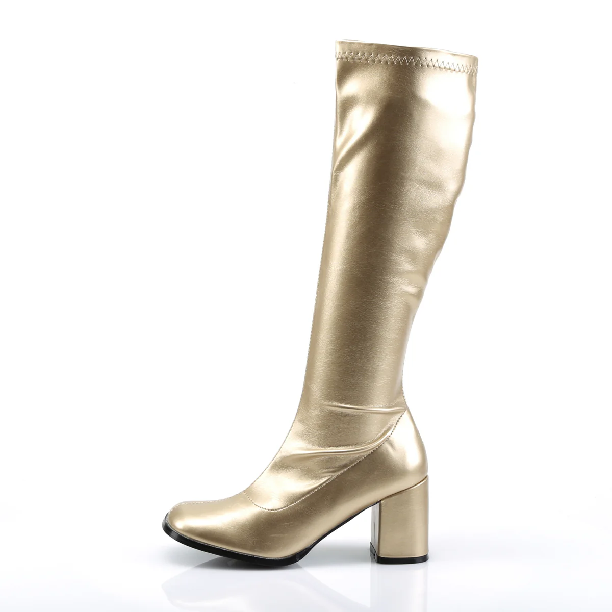 Gold 3 Inch Disco Dance Boots - Funtasma GOGO-300 - Image 3