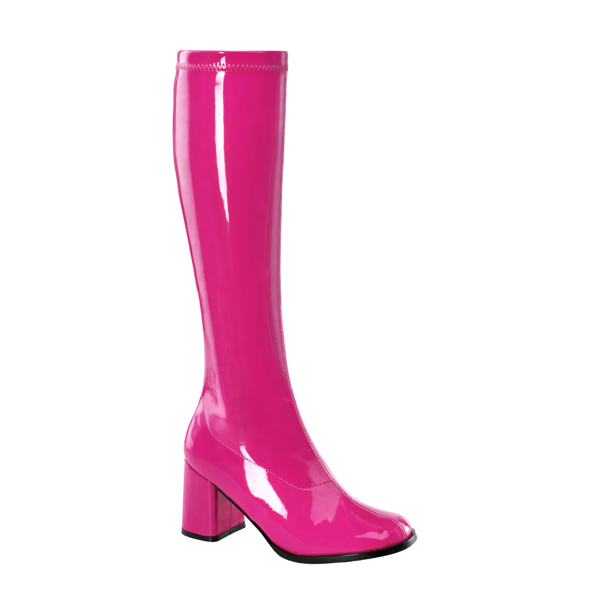 H. Pink 3 Inch 60s Go-Go Boots - Funtasma GOGO-300 - Image 6