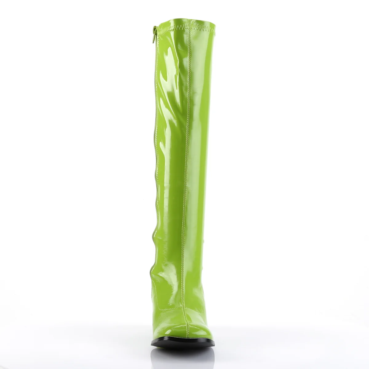 Lime Green 3 Inch Retro Platform Boots - Funtasma GOGO-300 - Image 2
