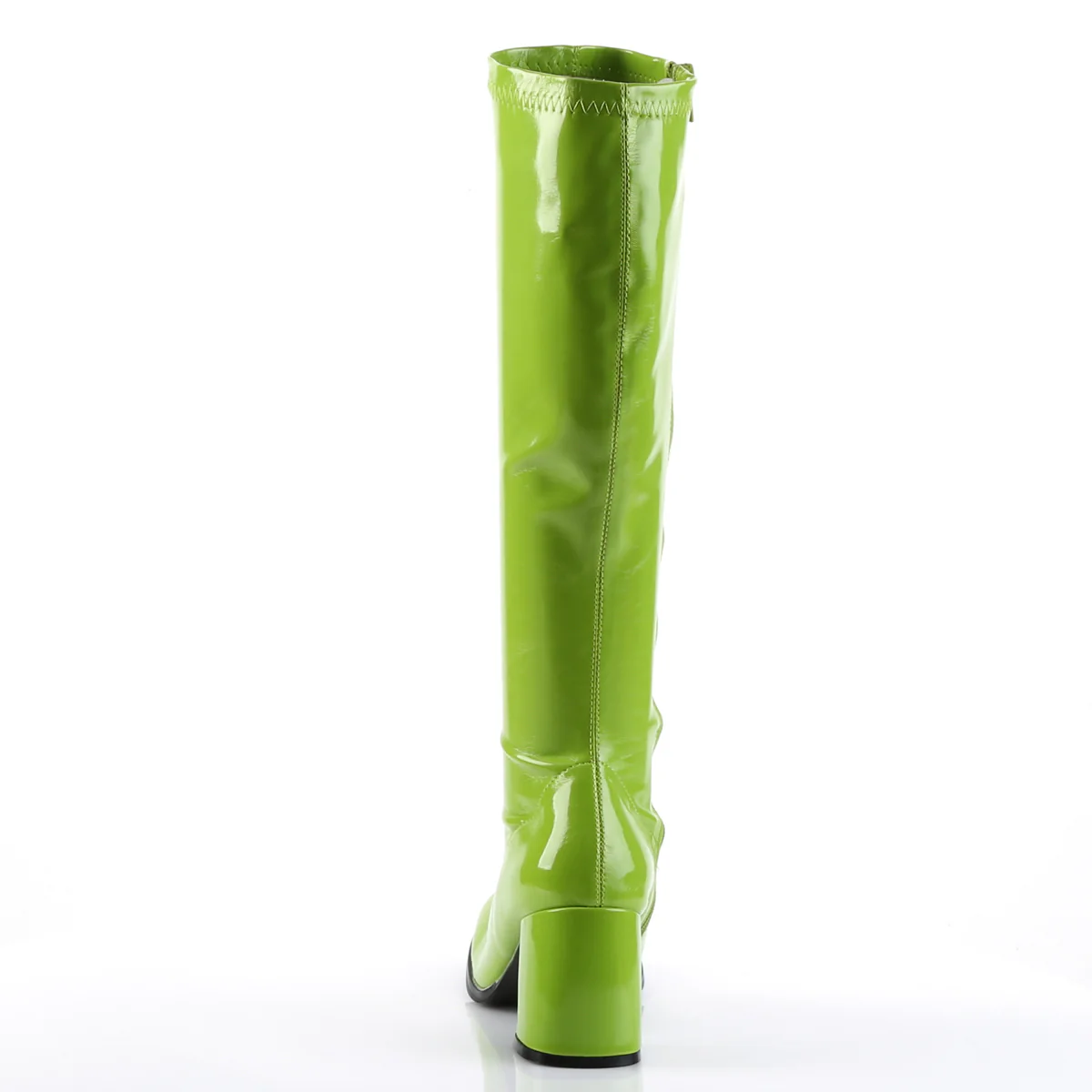Lime Green 3 Inch Retro Platform Boots - Funtasma GOGO-300 - Image 4