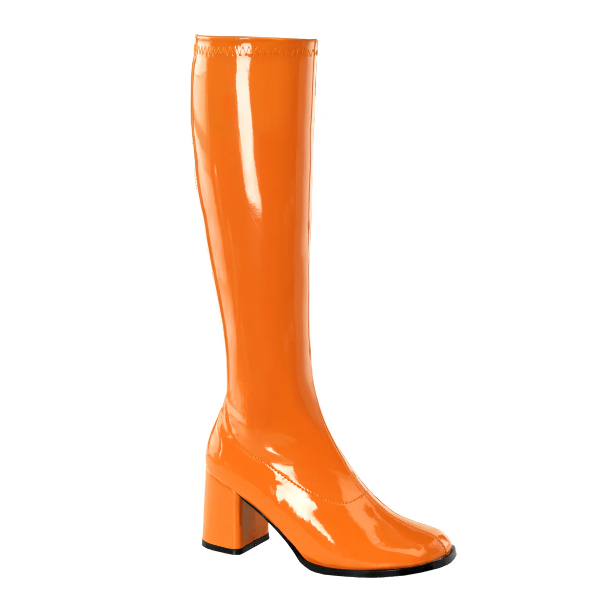 Orange 3 Inch Disco gogo Boots - Funtasma GOGO-300