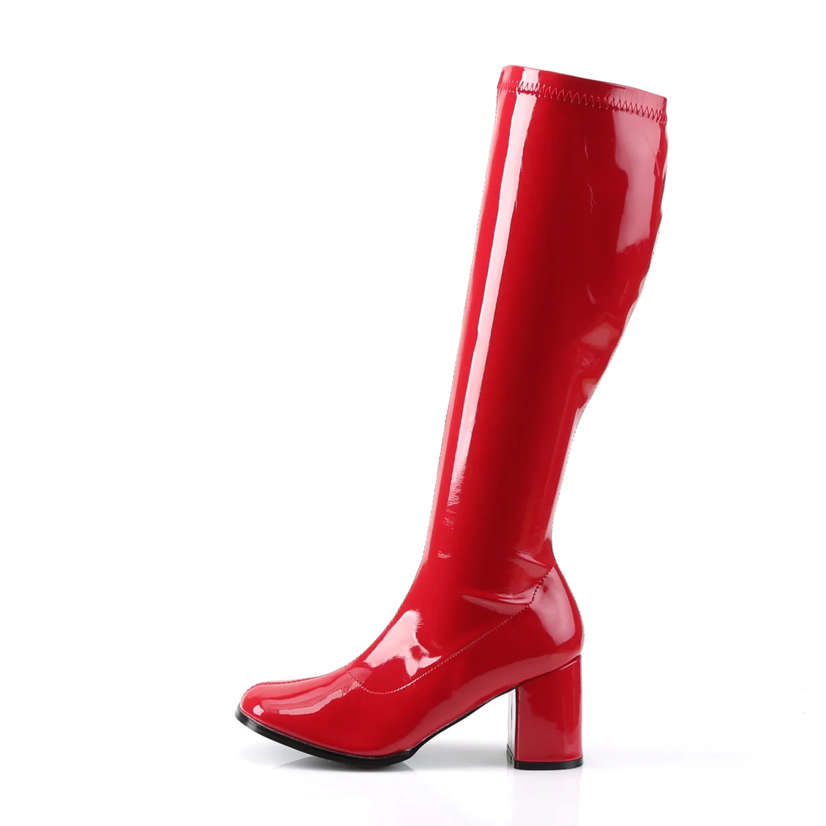Red 3 Inch Platform Disco Boots - Funtasma GOGO-300 - Image 3