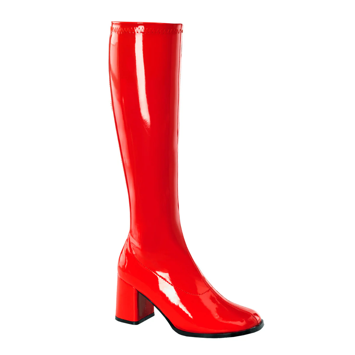 Red 3 Inch Platform Disco Boots - Funtasma GOGO-300 - Image 6