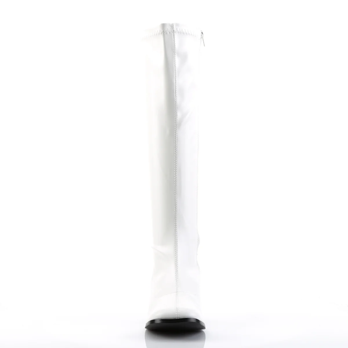 White 3 Inch Abba Disco Boots -  Funtasma GOGO-300 - Image 2