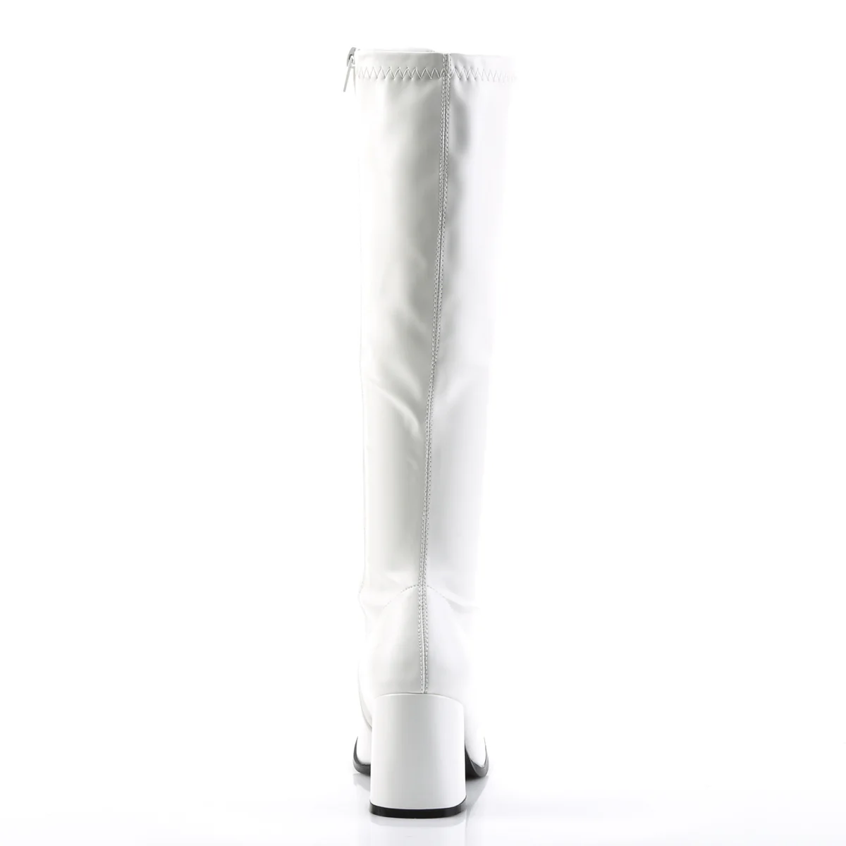 White 3 Inch Abba Disco Boots -  Funtasma GOGO-300 - Image 4