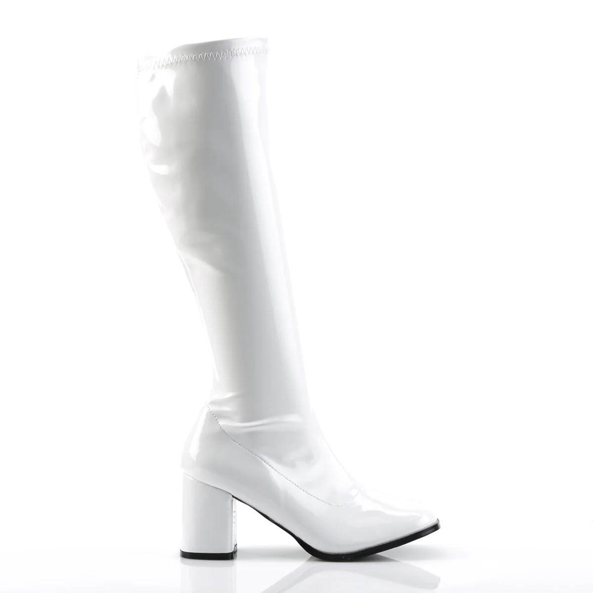 White 3 Inch Platform Disco Boots - Funtasma GOGO-300 - Image 5