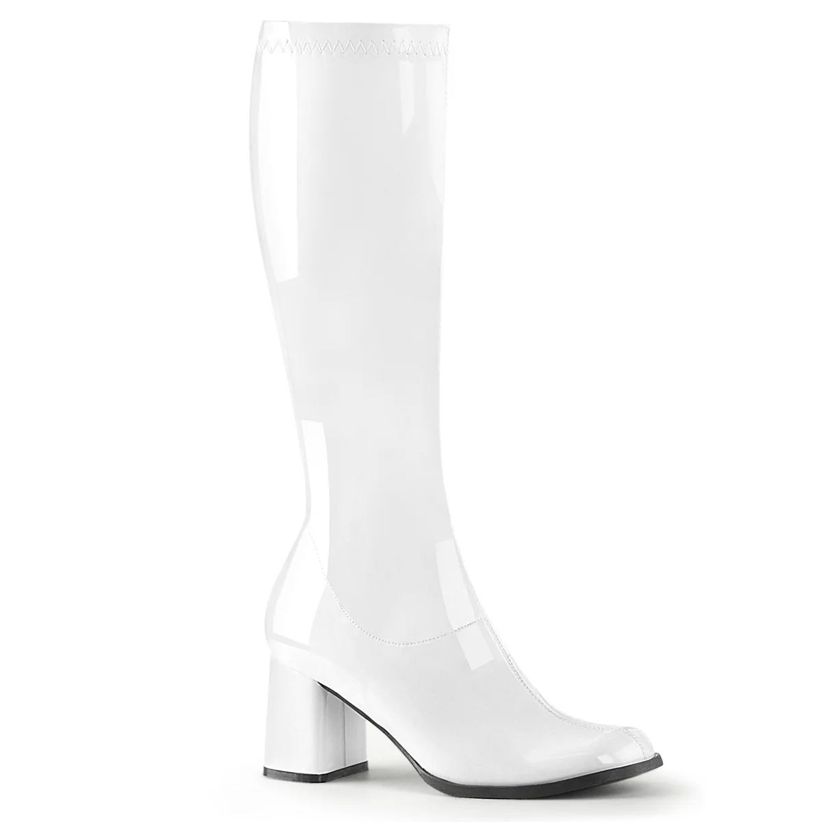 White 3 Inch Platform Disco Boots - Funtasma GOGO-300 - Image 6