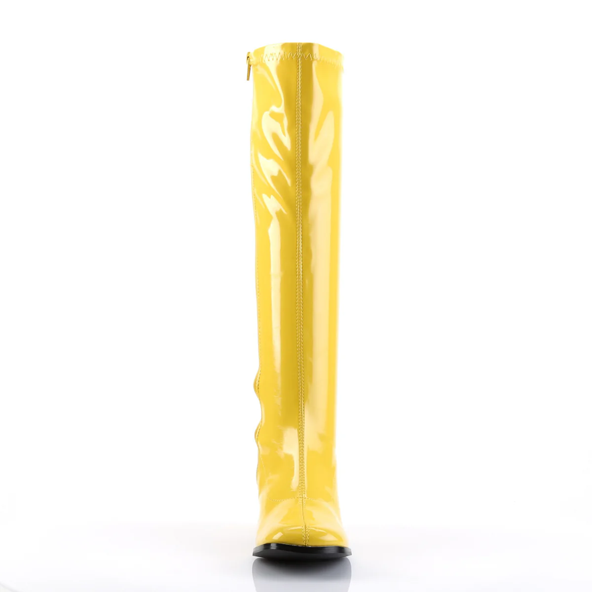 Yellow 3 Inch Retro 70s Boots - Funtasma GOGO-300 - Image 2