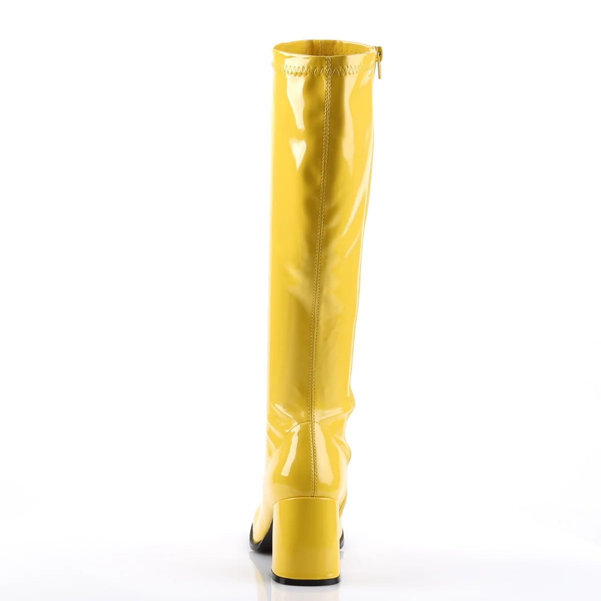 Yellow 3 Inch Retro 70s Boots - Funtasma GOGO-300 - Image 4