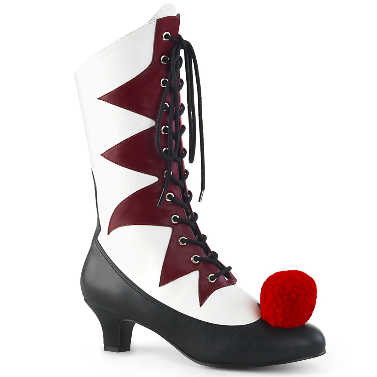 White 2 Inch Costume Boots -  Funtasma IT-120 - Image 6