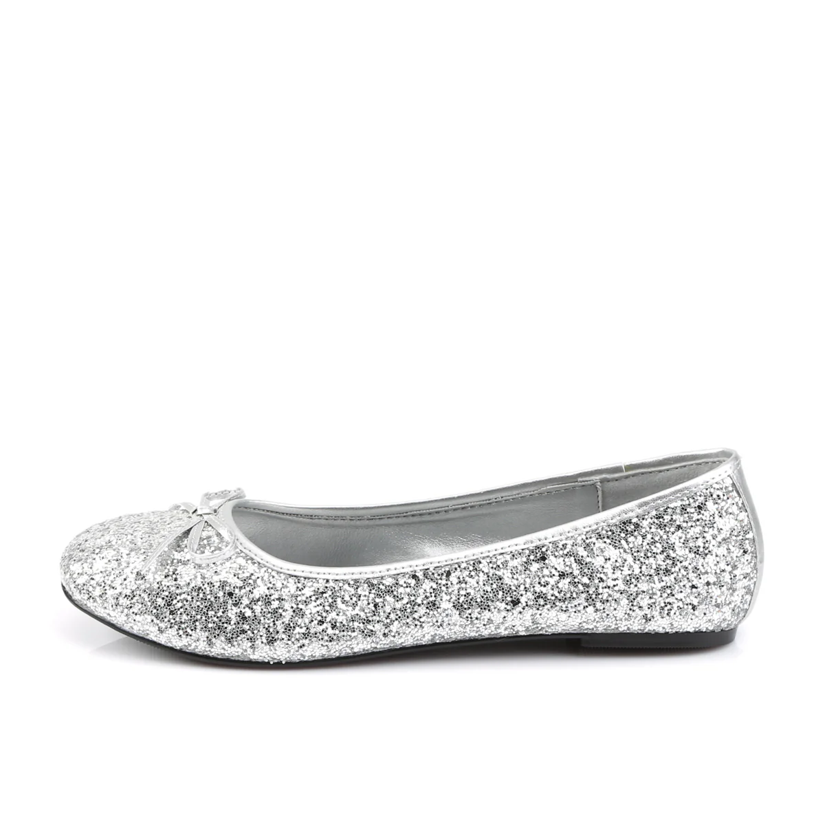 Silver Glitter Fancy Dress Women's Shoes - Funtasma STAR-16G - Image 3
