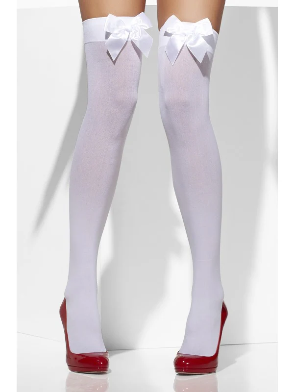 FV42753 Long White Socks with Bows - Image 2