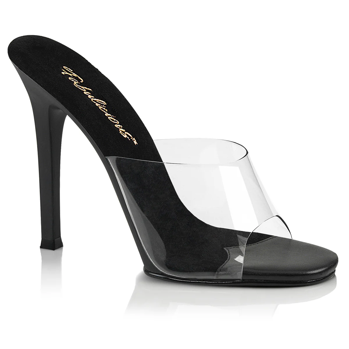 Black 4.5 Inch Sexy Shoes -  Fabulicious GALA-01 - Image 6