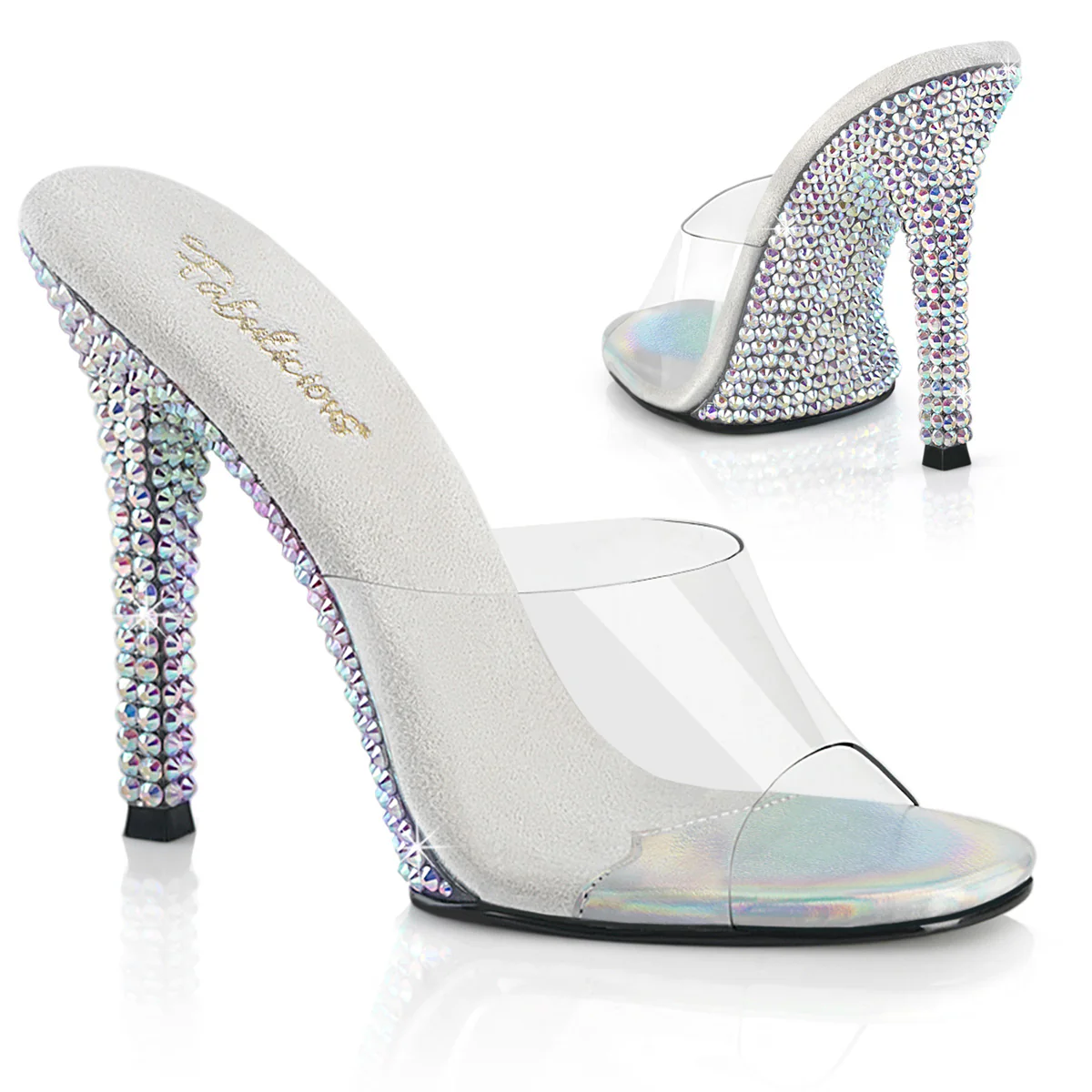 Transparent 4.5 Inch Posing Shoes - Fabulicious GALA-01DML