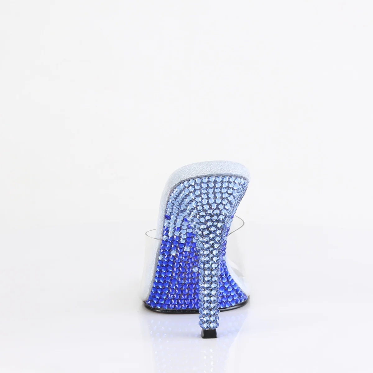 Baby Blue 4.5 Inch Bling Shoes - Fabulicious GALA-01DMM - Image 4