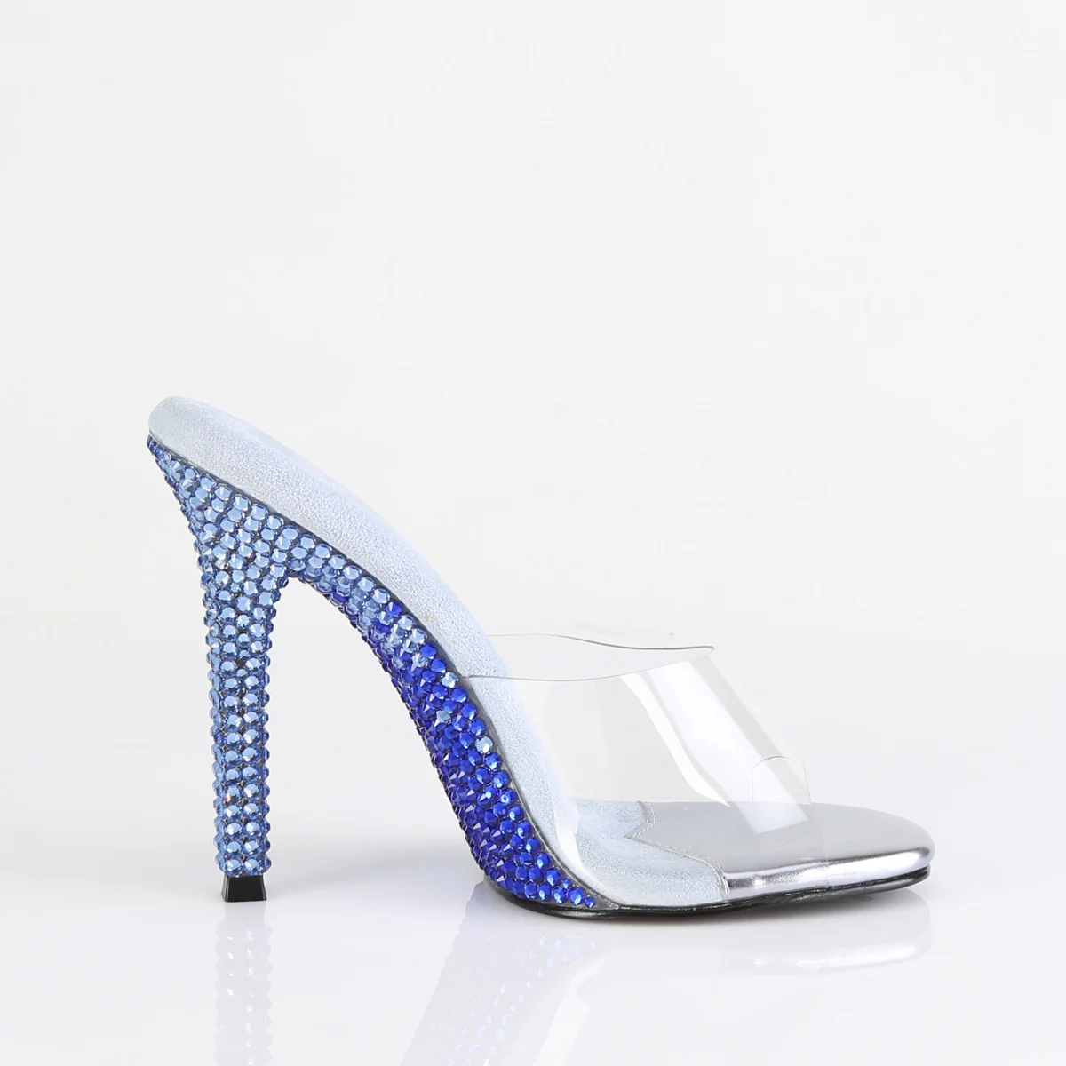 Baby Blue 4.5 Inch Bling Shoes - Fabulicious GALA-01DMM - Image 5