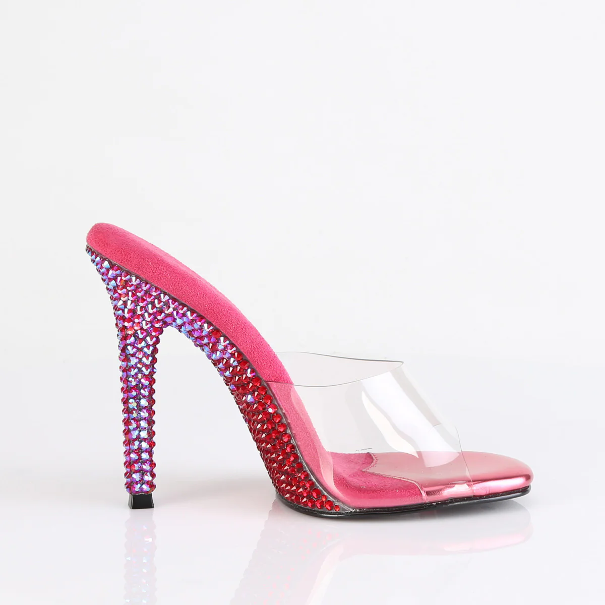 Fuchsia 4.5 Inch Bling Shoes -  Fabulicious GALA-01DMM - Image 5