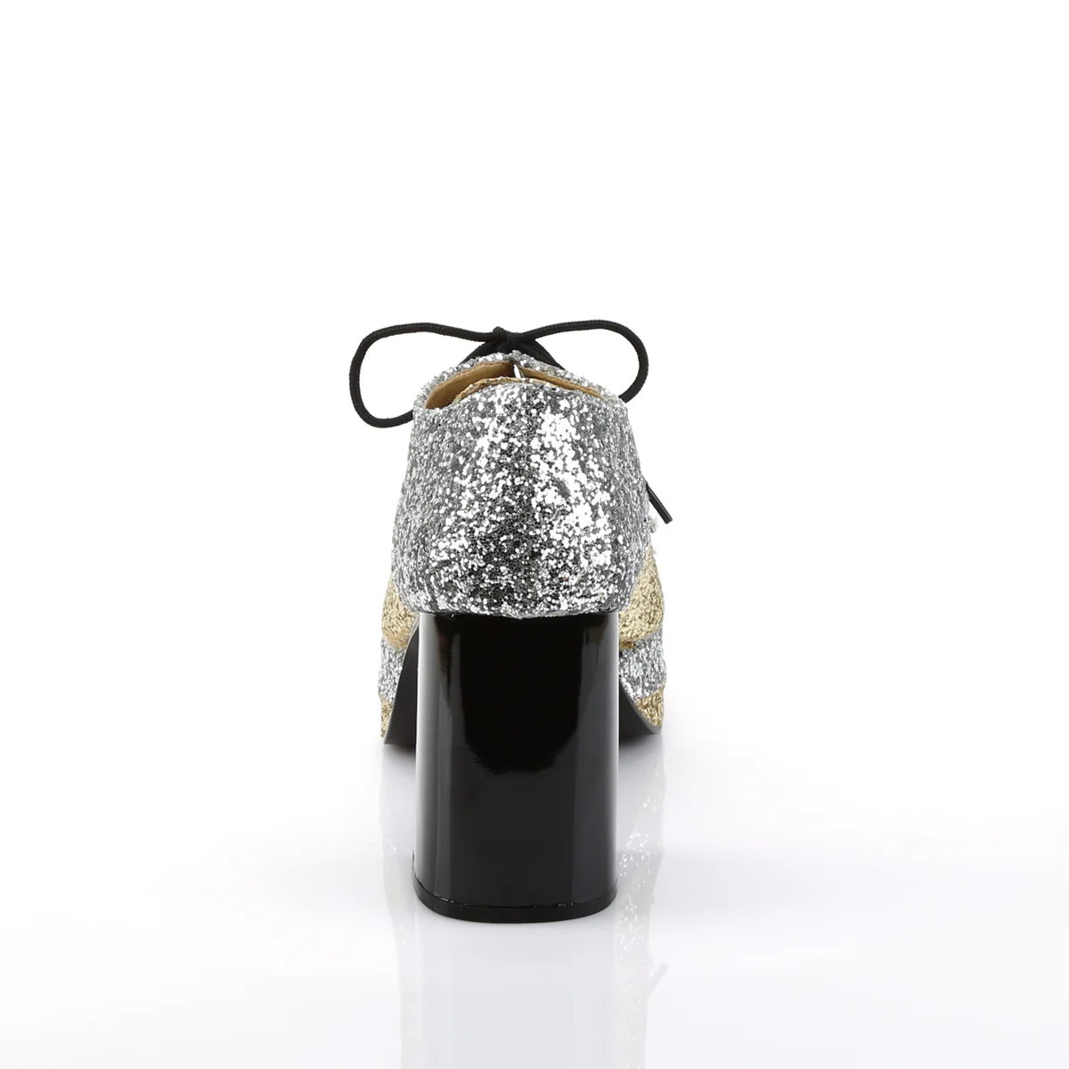 GLAMROCK-02 Funtasma Slv-Gold Glitter Men's Shoes - Image 4