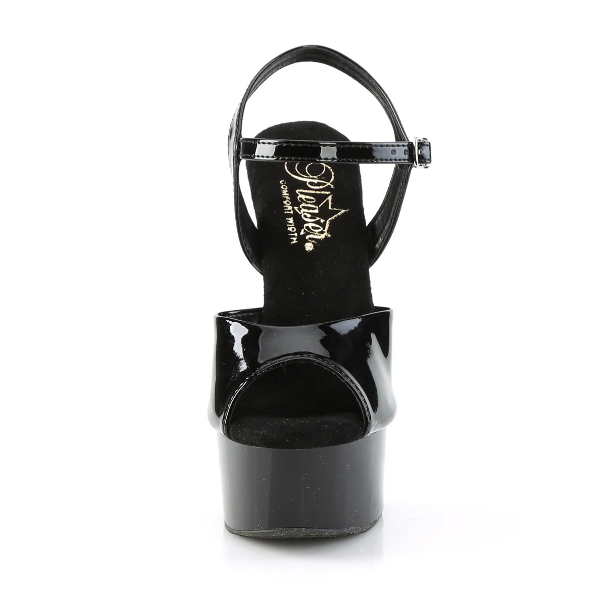 Black 6 Inch Platform Sexy Pole Heels - Pleaser GLEAM-609 - Image 2