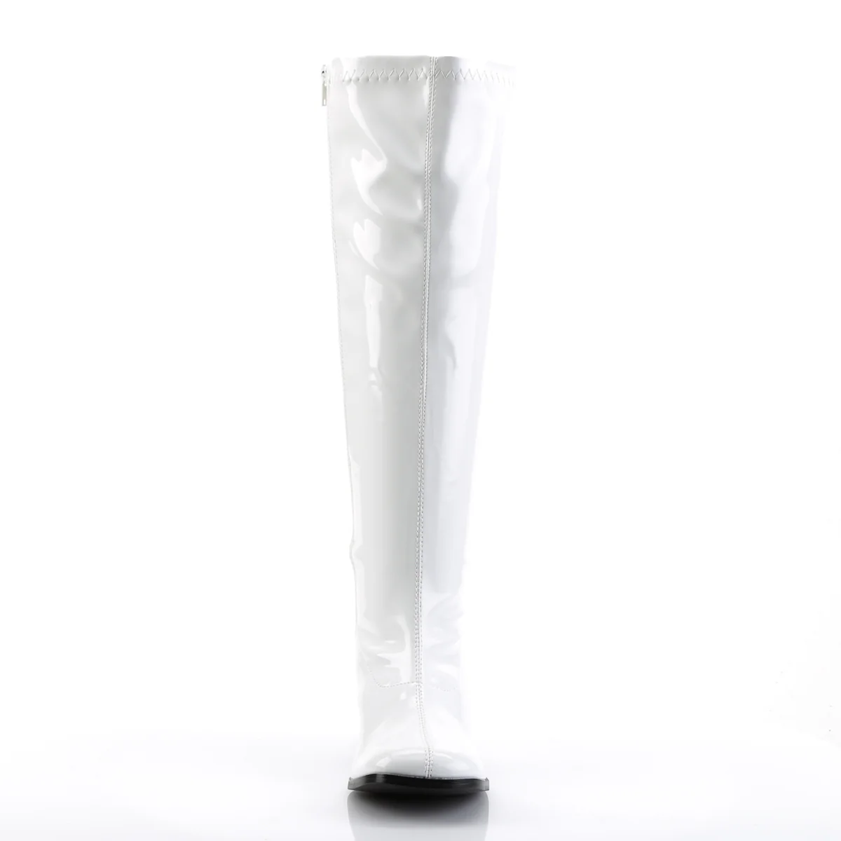 White 3 Inch Wide Calf Boots - Funtasma GOGO-300WC - Image 2