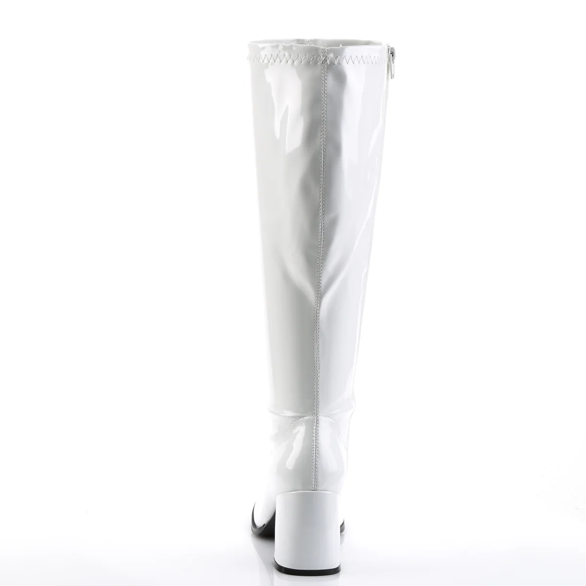 White 3 Inch Wide Calf Boots - Funtasma GOGO-300WC - Image 4