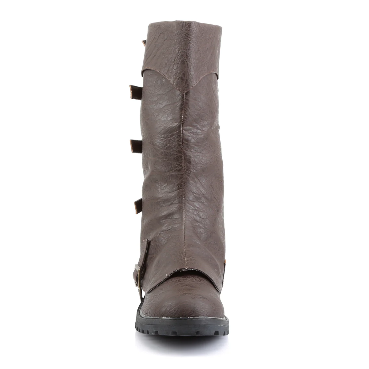 GOTHAM-105 Funtasma Brown Distressed Pu Men's Boots - Image 2