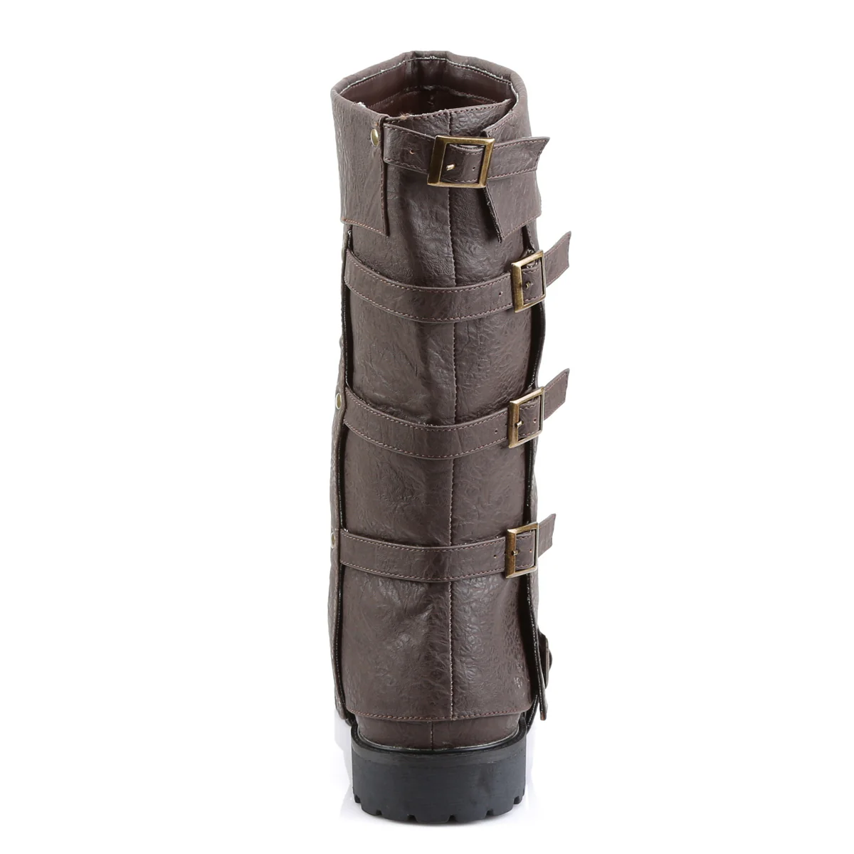 GOTHAM-105 Funtasma Brown Distressed Pu Men's Boots - Image 4