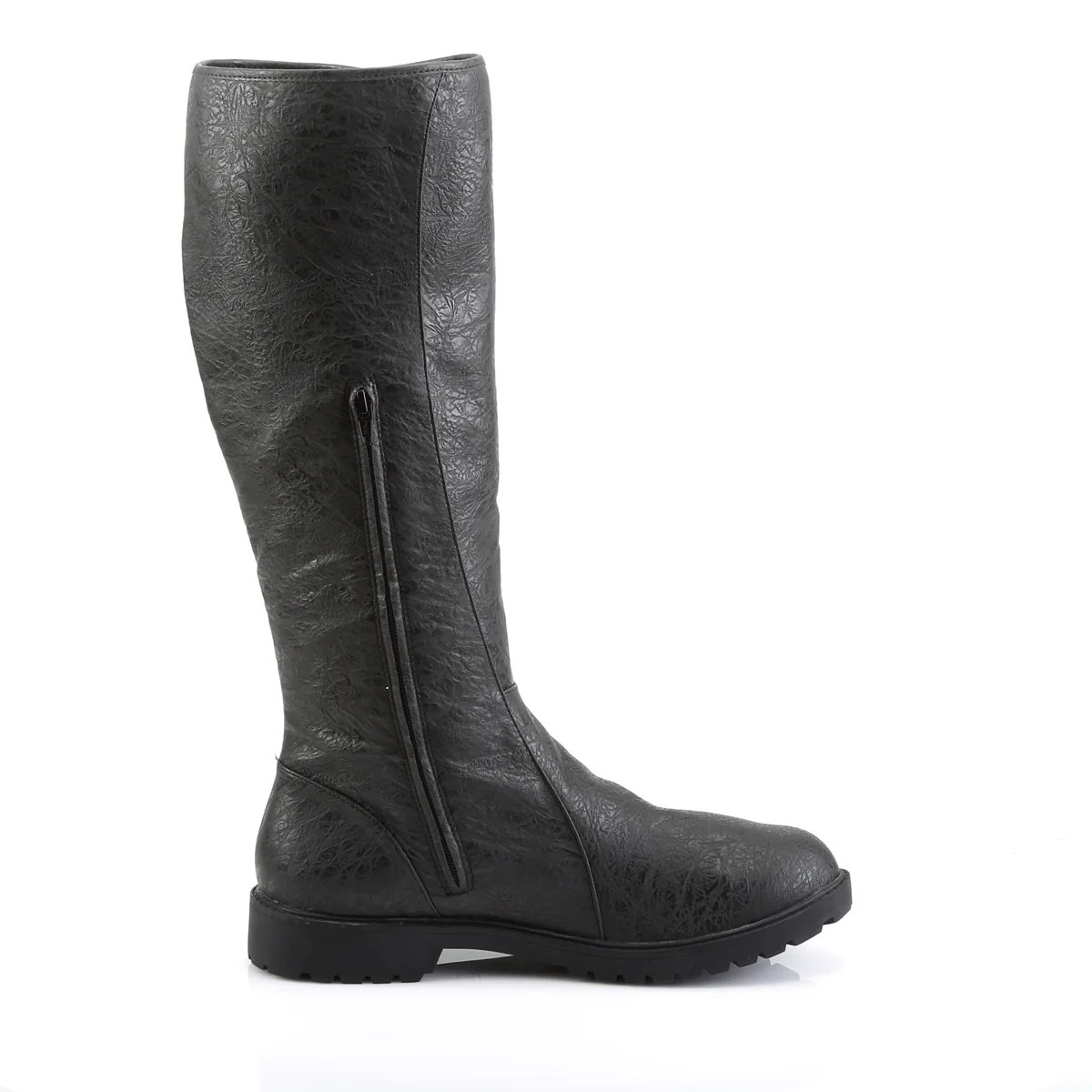 GOTHAM-109 Funtasma Black Distressed Pu Men's Boots - Image 5