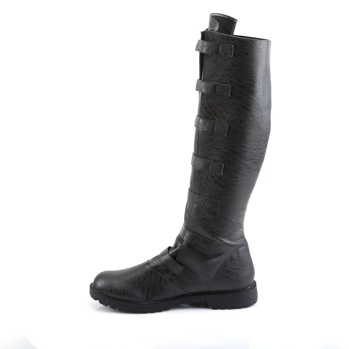 GOTHAM-110 Funtasma Black Distressed Pu Men's Boots - Image 3