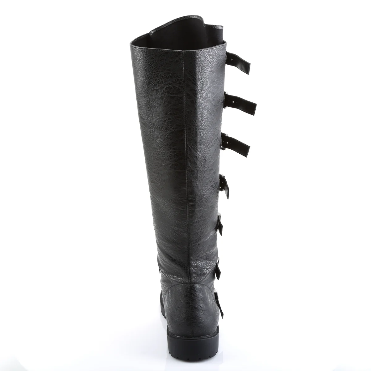 GOTHAM-110 Funtasma Black Distressed Pu Men's Boots - Image 4