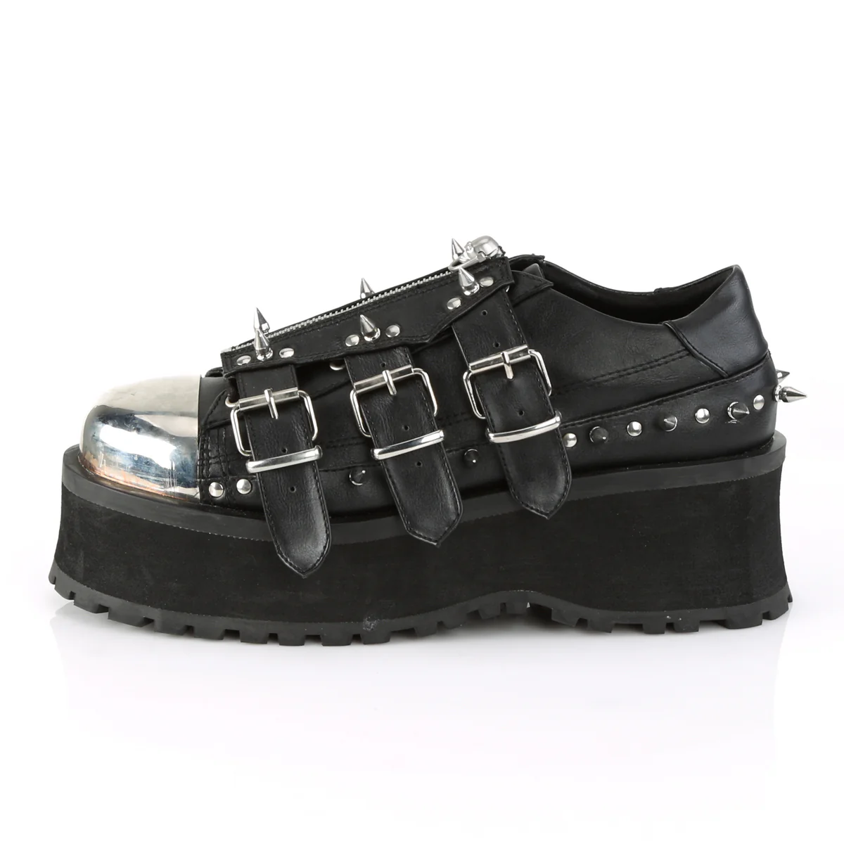 Black Alternative Footwear Unisex - Demonia Cult GRAVEDIGGER-03 - Image 3