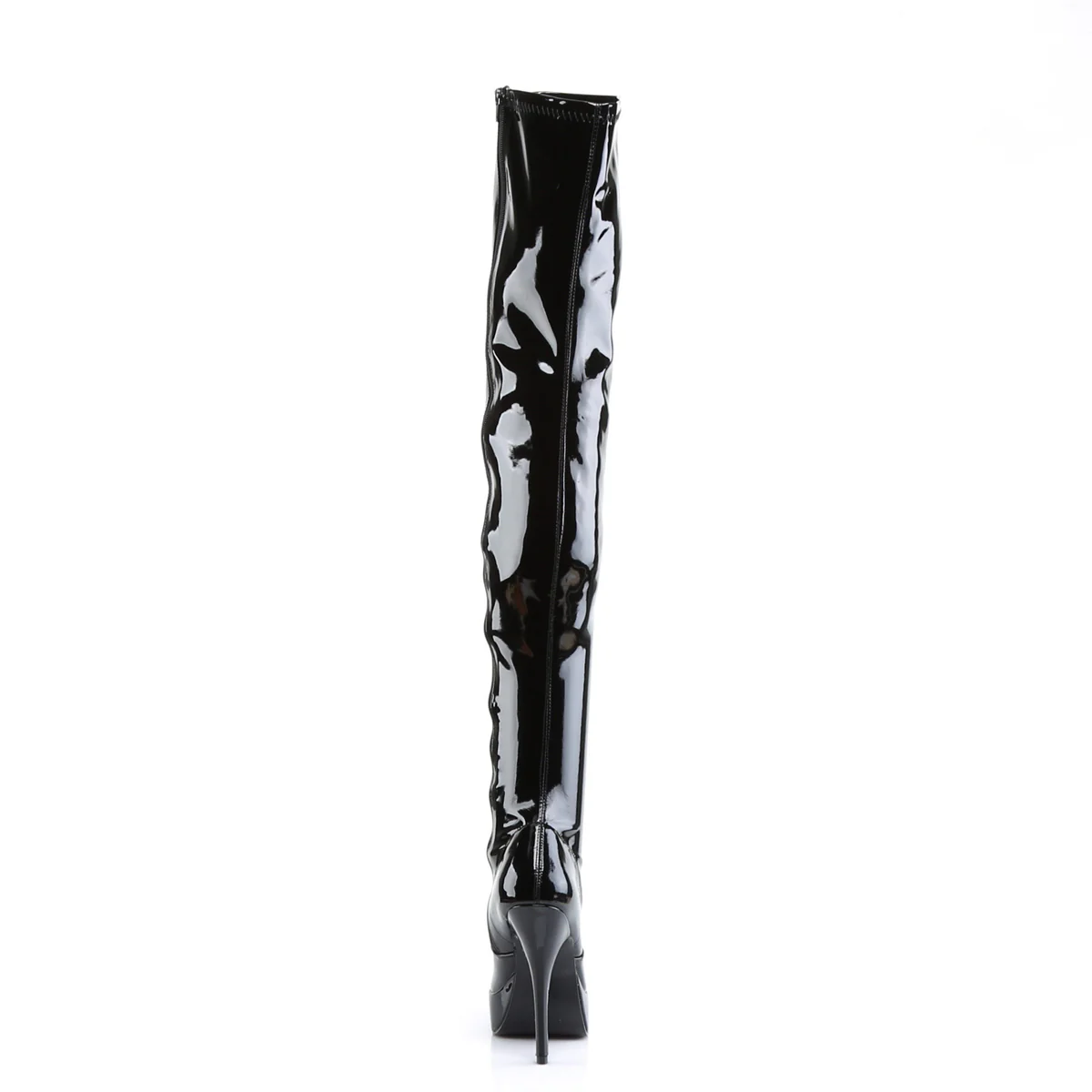 Black Patent 5.3 Inch Fetish Platforms - Devious INDULGE-3000 - Image 4