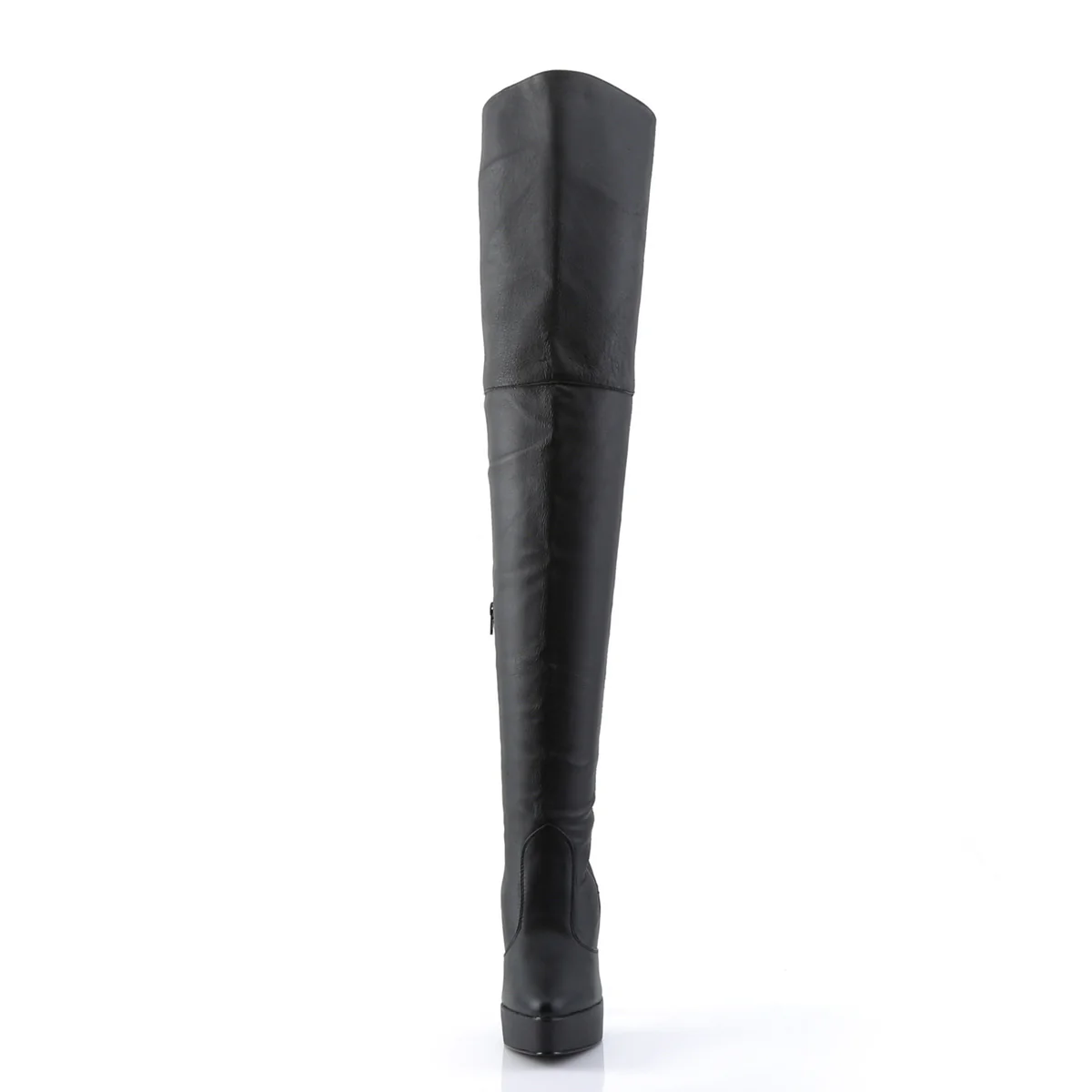 Black Leather 5.3 Inch Fetish Platforms - Devious INDULGE-3011 - Image 2
