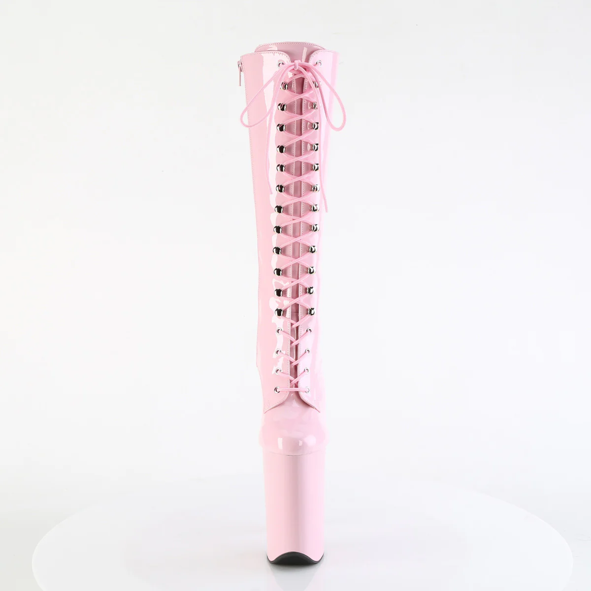 Baby Pink 9 Inch Very Tall Knee Boots - Pleaser INFINITY-2020 - Image 2