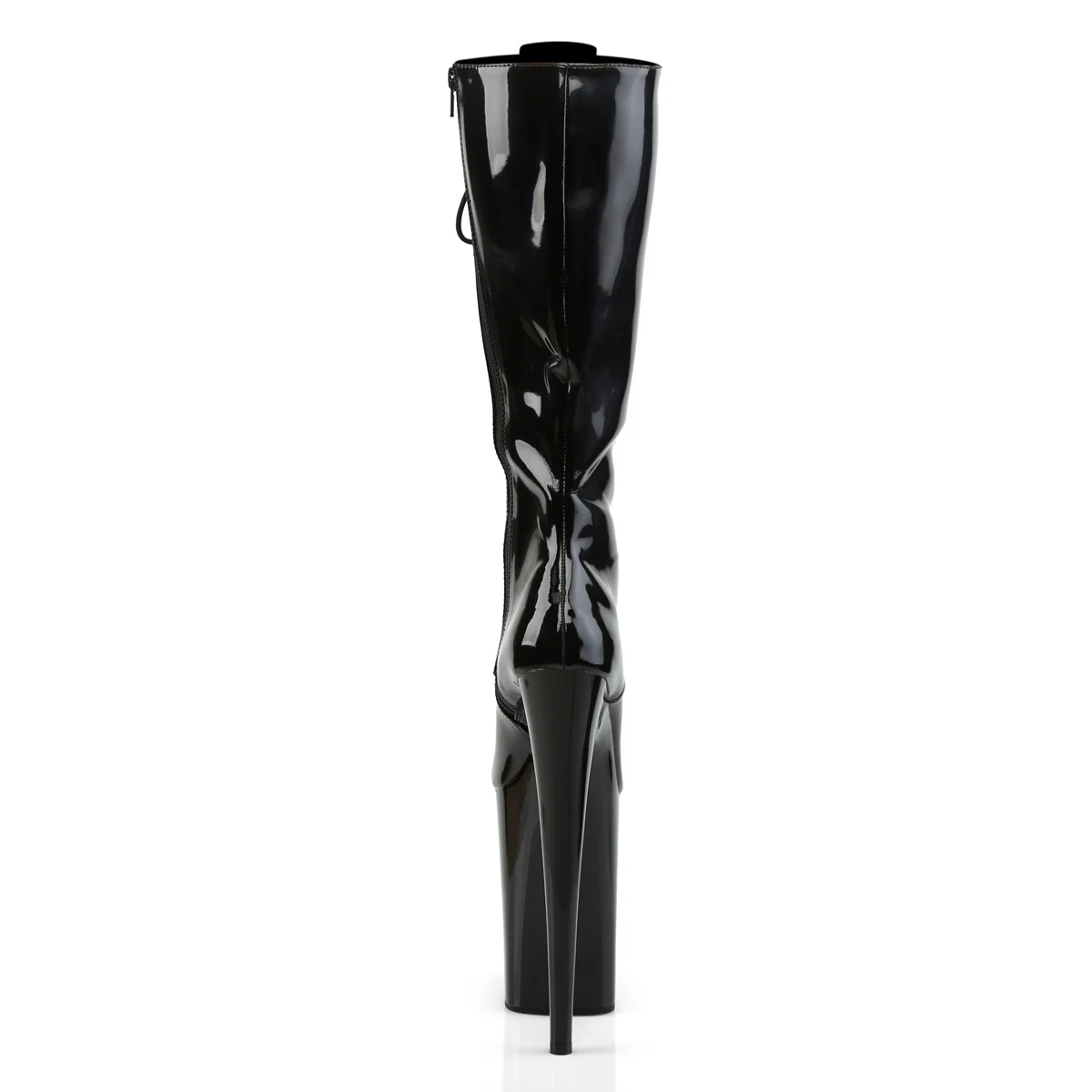 Black 9 Inch Killer Heel Knee High Boots - Pleaser INFINITY-2020 - Image 4