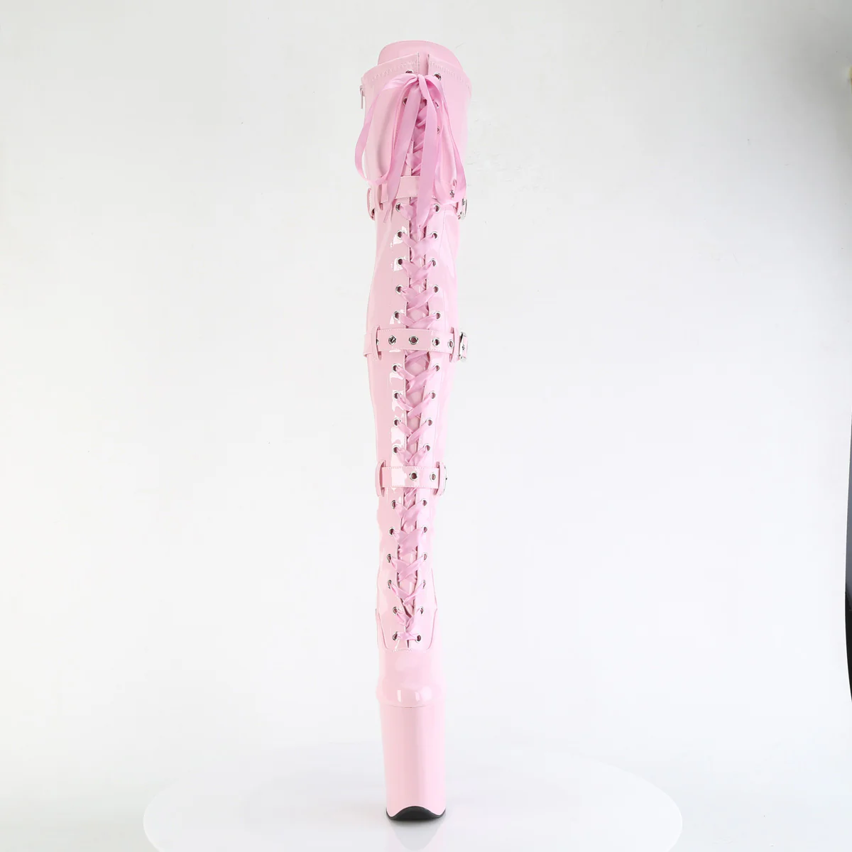 Baby Pink 9 Inch Sky High Thigh Boots -  Pleaser INFINITY-3028 - Image 2