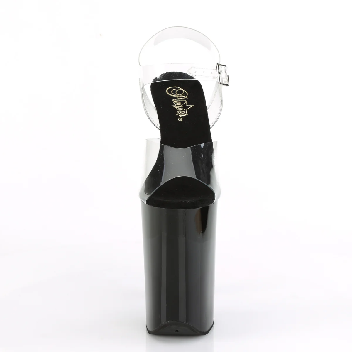Clear Black 9 Inch Very Tall Platform Shoes - Pleaser INFINITY-908 - Image 2