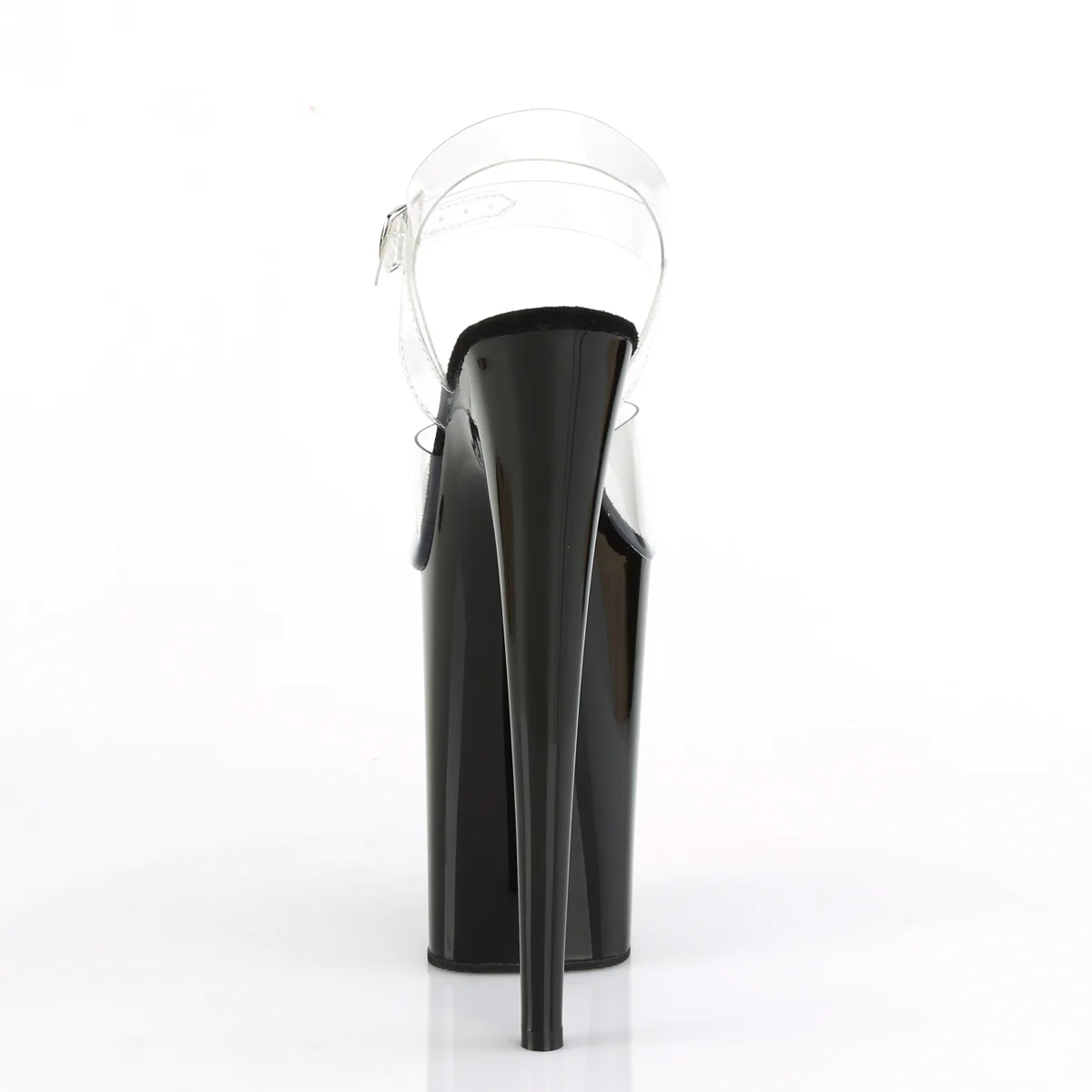 Clear Black 9 Inch Very Tall Platform Shoes - Pleaser INFINITY-908 - Image 4