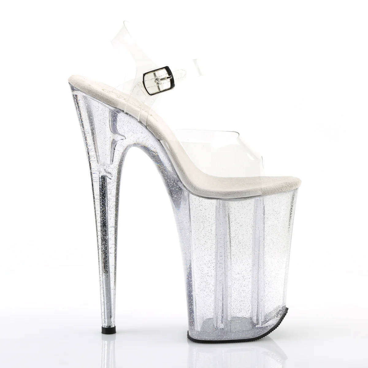 Clear 9 Inch Sky High Fetish Shoes -  Pleaser INFINITY-908MG - Image 5