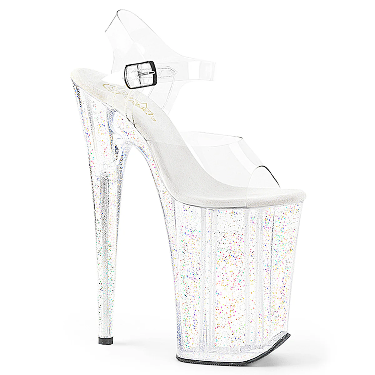 Clear 9 Inch Sky High Fetish Shoes -  Pleaser INFINITY-908MG - Image 6