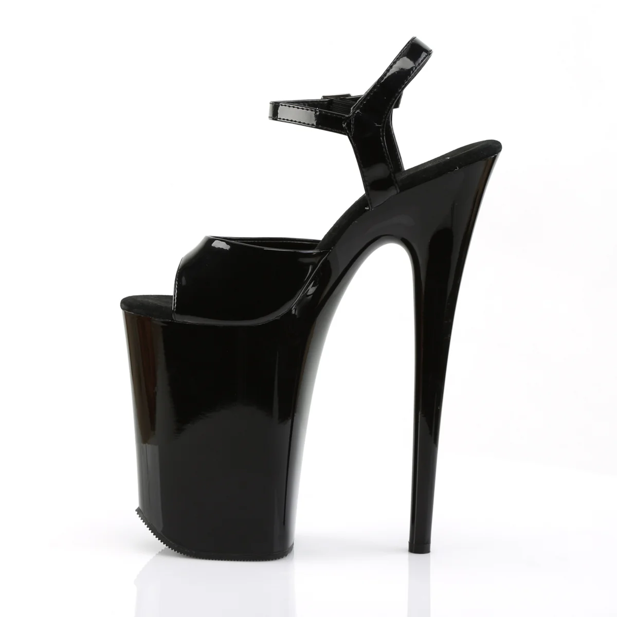 Black 9 Inch Extreme High Fetish Heels -  Pleaser INFINITY-909 - Image 3