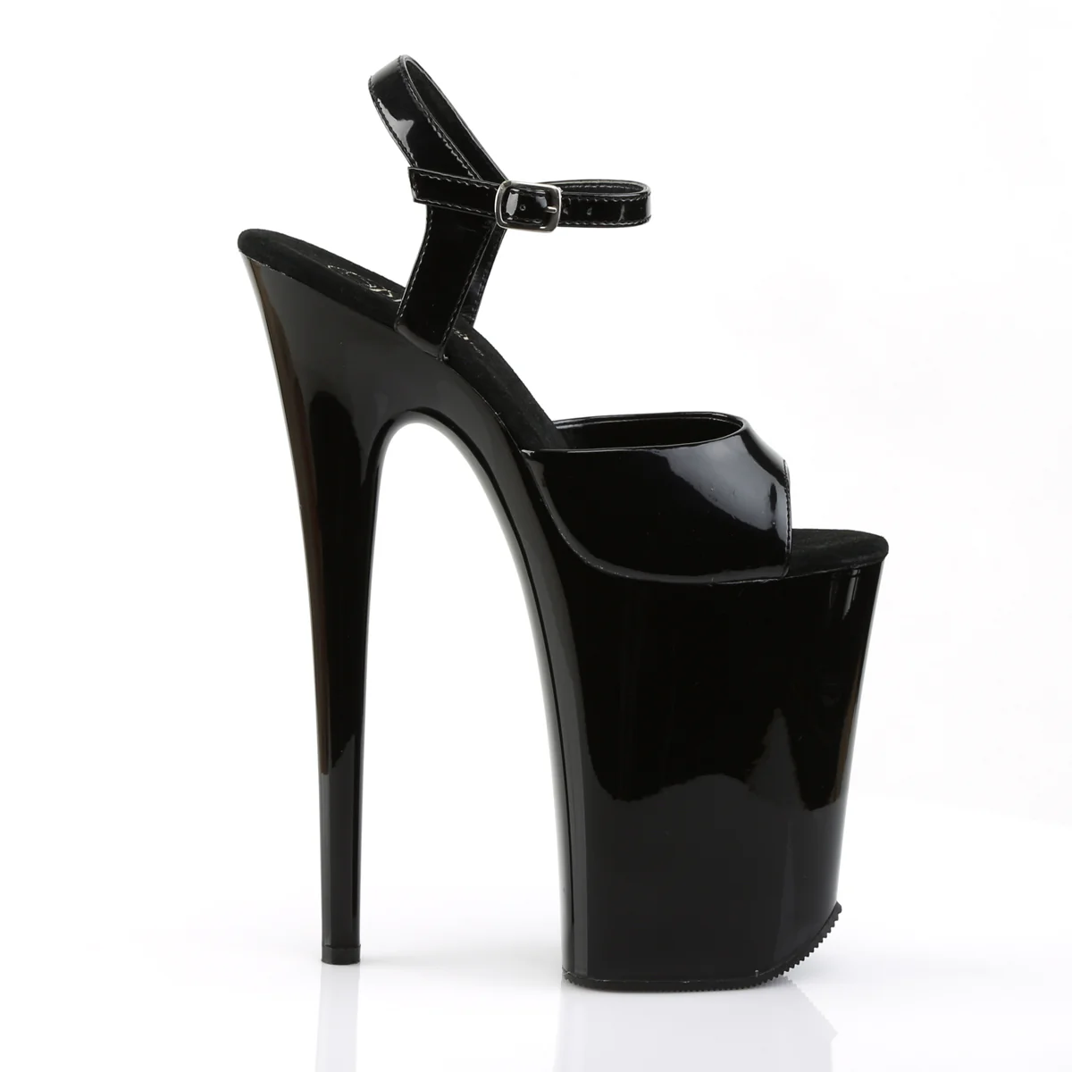 Black 9 Inch Extreme High Fetish Heels -  Pleaser INFINITY-909 - Image 5