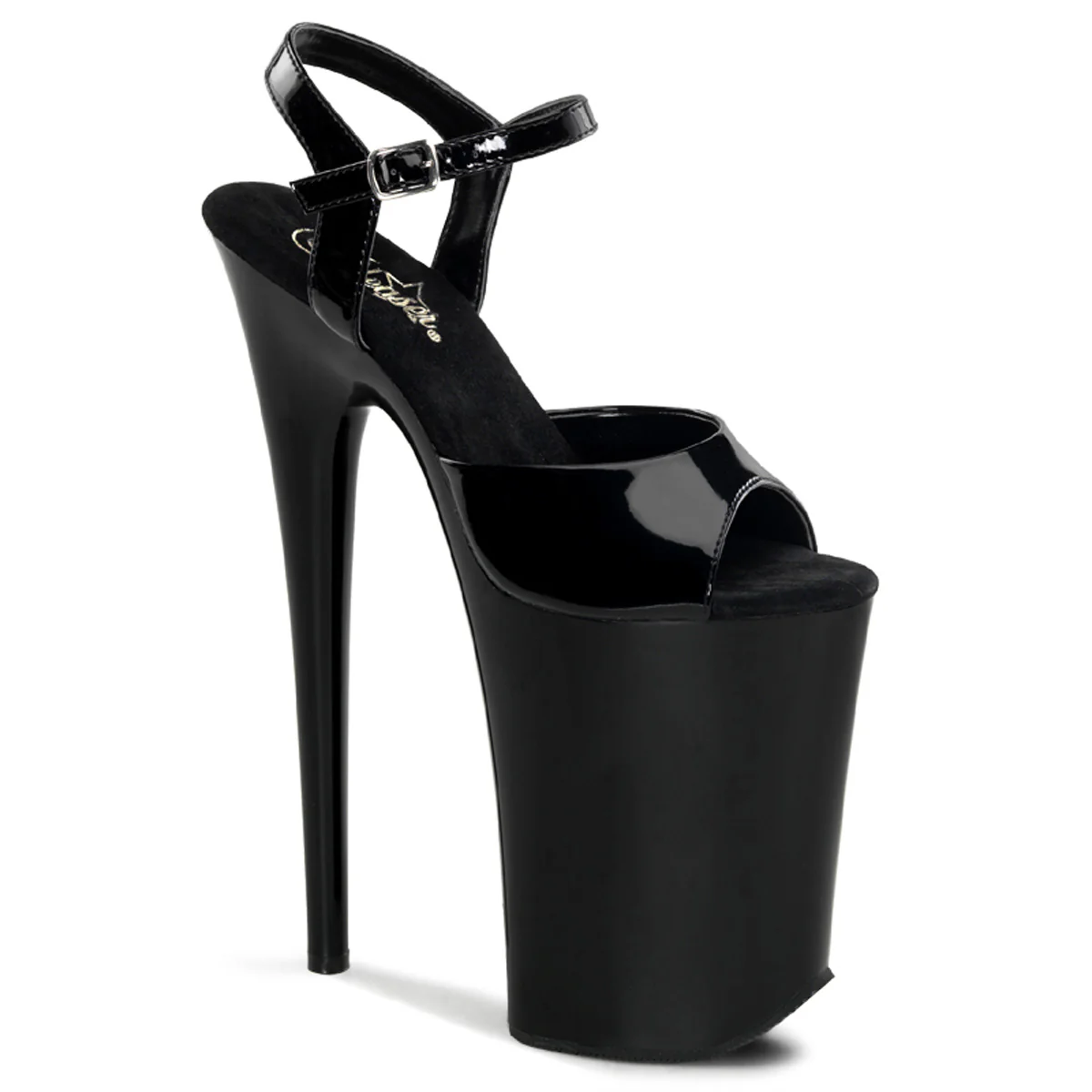 Black 9 Inch Extreme High Fetish Heels -  Pleaser INFINITY-909 - Image 6