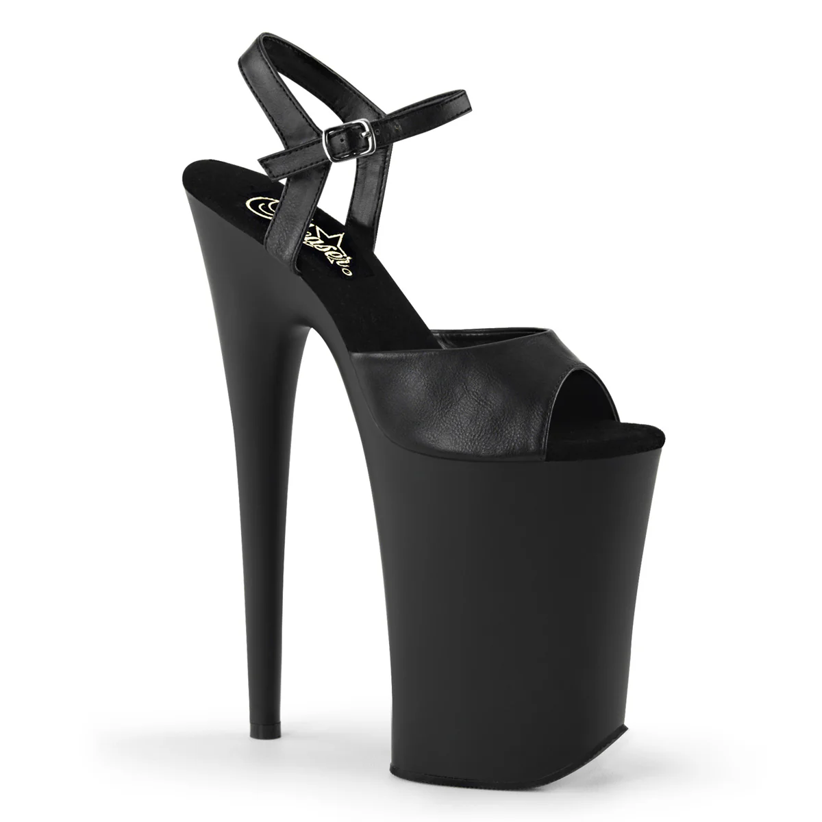 Black 9 Inch Killer Heel Platform Shoes -  Pleaser INFINITY-909 - Image 6