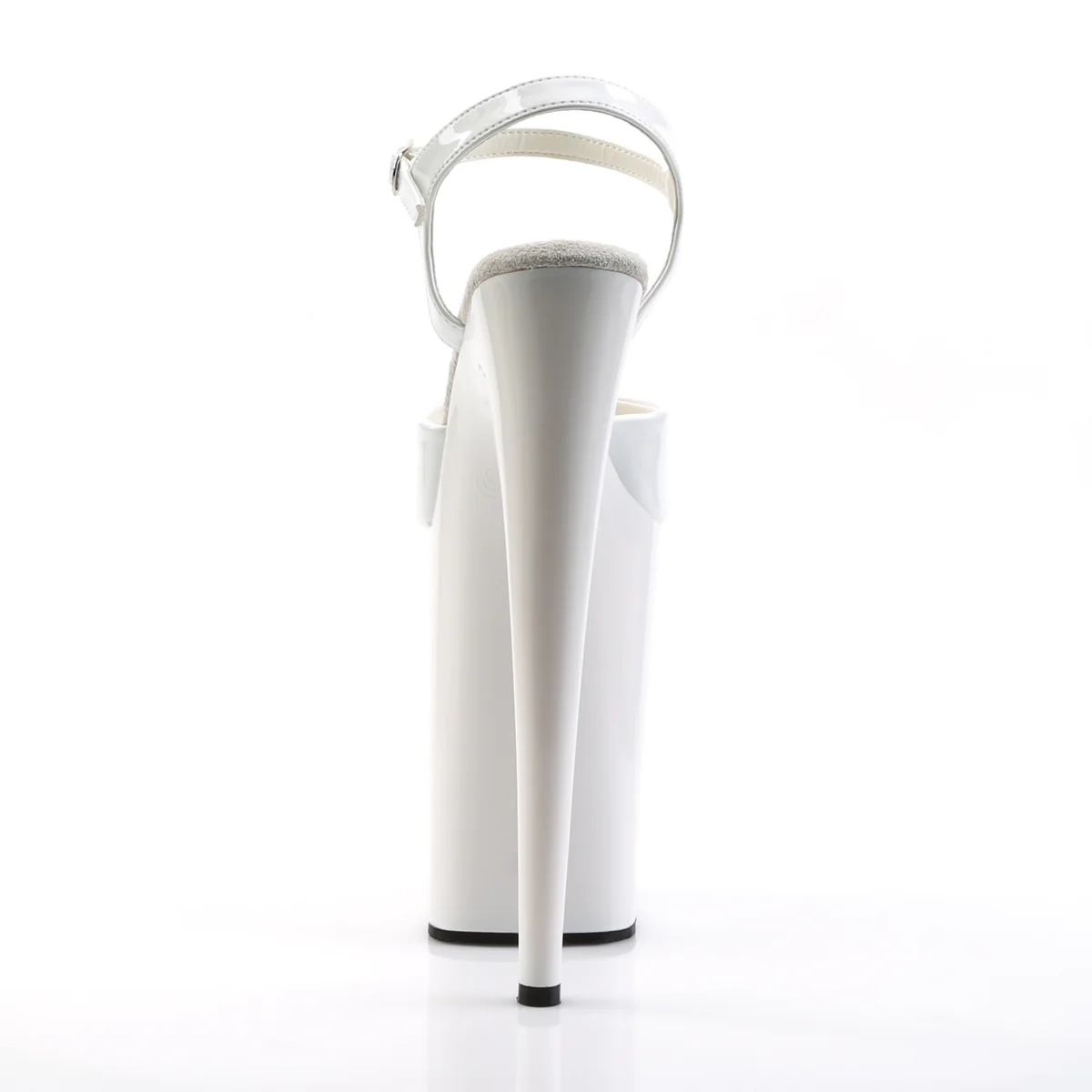 White 9 Inch Sky High Fetish Shoes -  Pleaser INFINITY-909 - Image 4