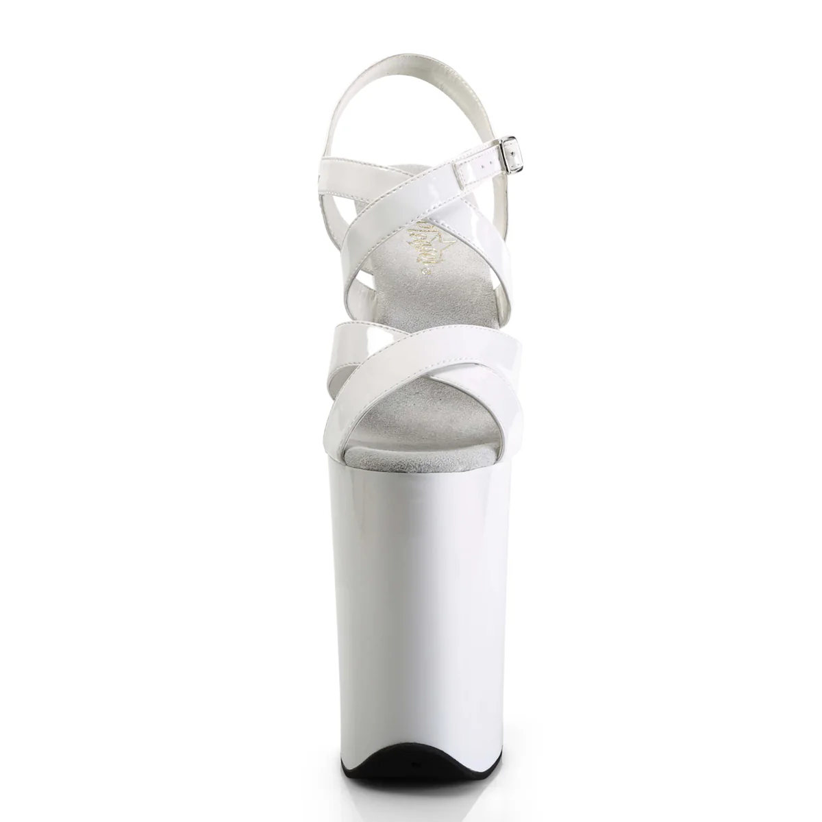 White 9 Inch Sky High Platform Shoes - Pleaser INFINITY-997 - Image 2