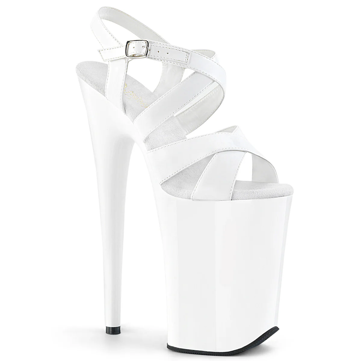 White 9 Inch Sky High Platform Shoes - Pleaser INFINITY-997 - Image 6