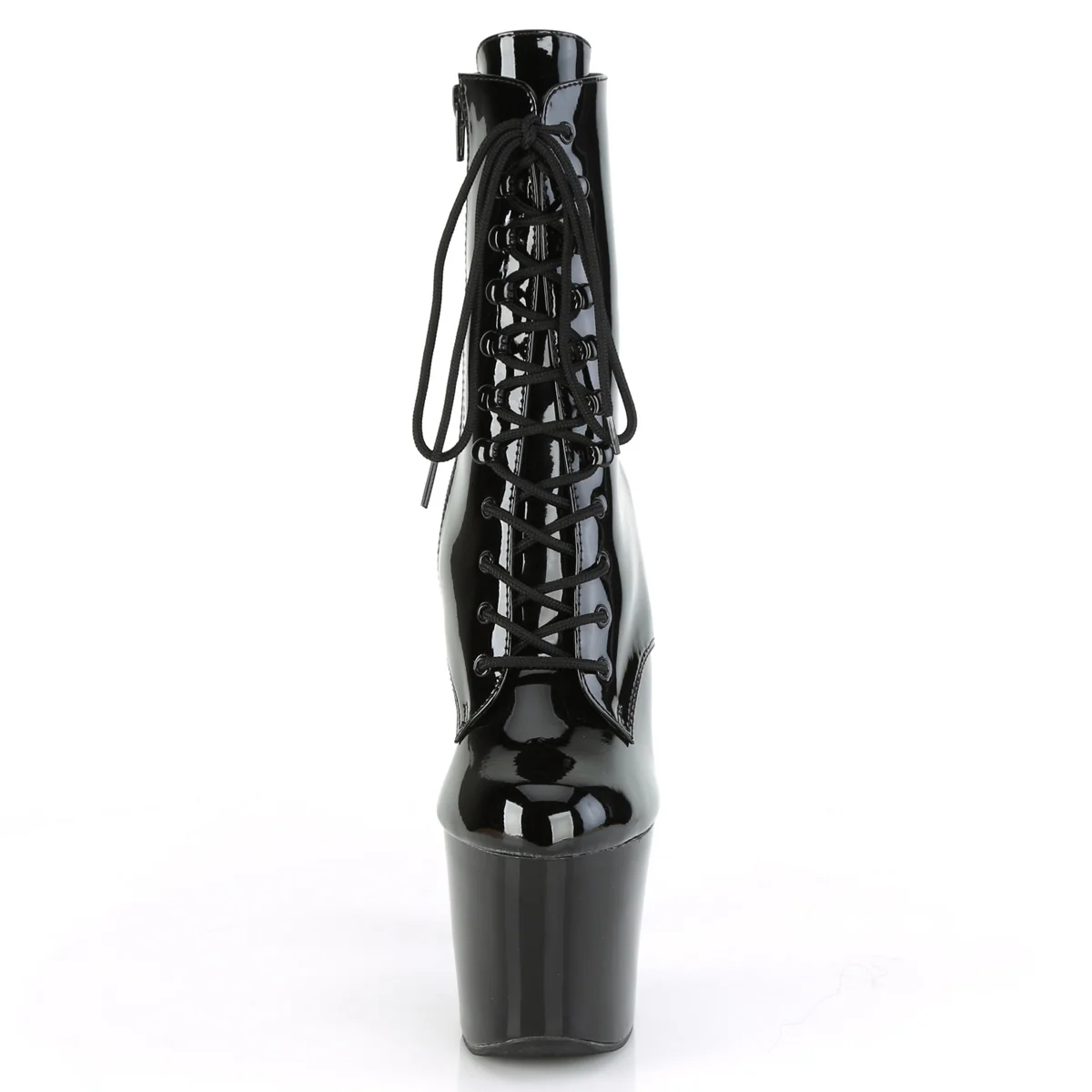 Black 7 Inch Pole Dancer Ankle Boots - Pleaser IRONGRIP-1020 - Image 2
