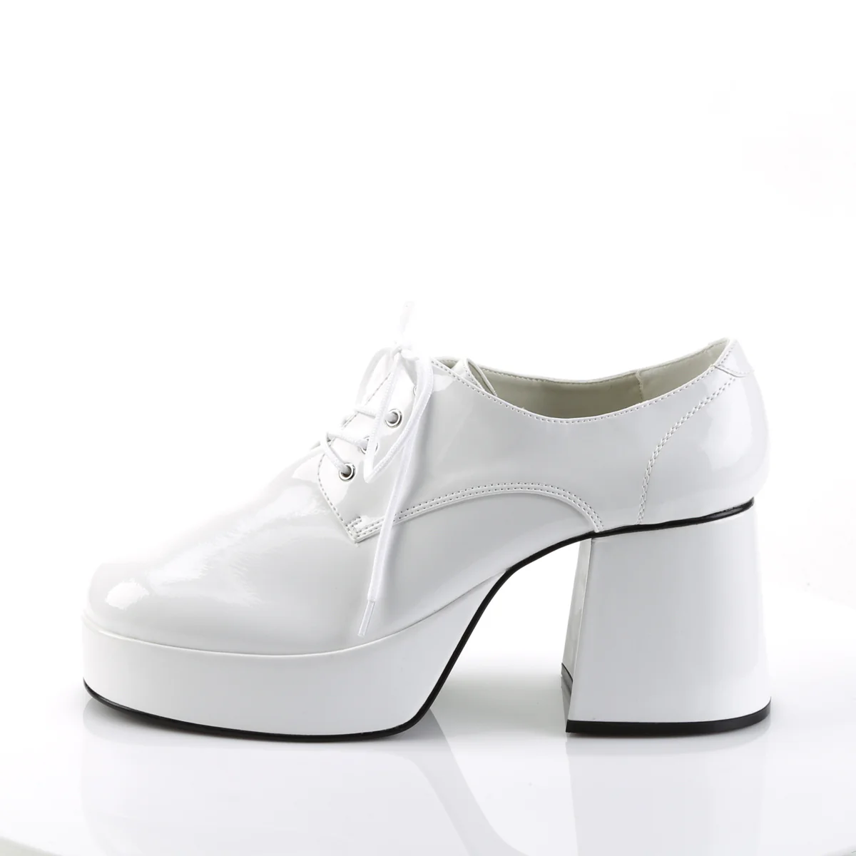 JAZZ-02 Funtasma White Pat Men's Shoes - Image 3